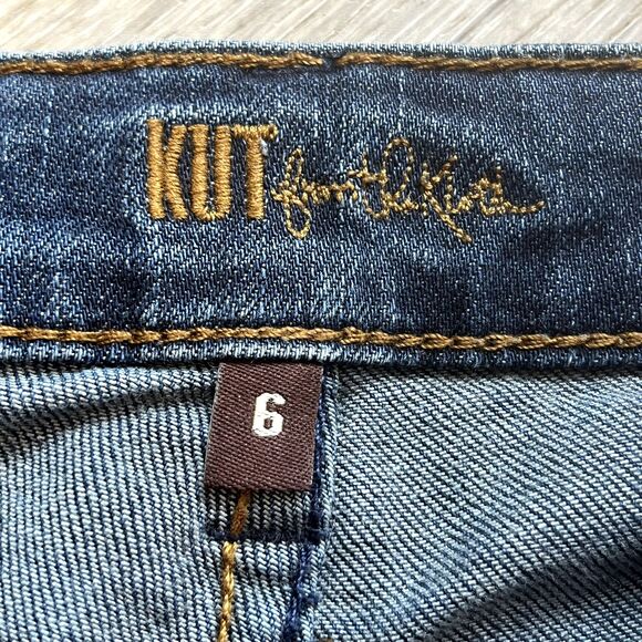 Kut From the Kloth Farrah Baby Bootcut Stretch Dark Denim Womens Size 6, 31x31 - Picture 11 of 11